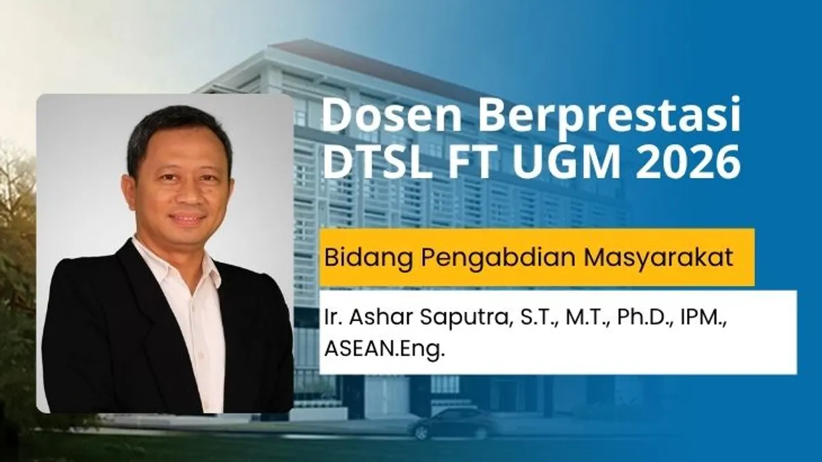 Dokumentasi Dr. Ashar Saputra penerima penghargaan dosen berprestasi UGM
