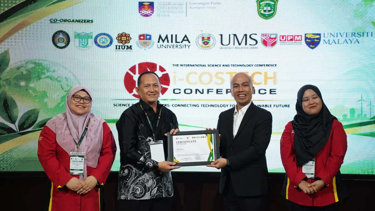 Dosen UIR Dike Fitriansyah Putra meraih penghargaan dalam forum ilmiah internasional