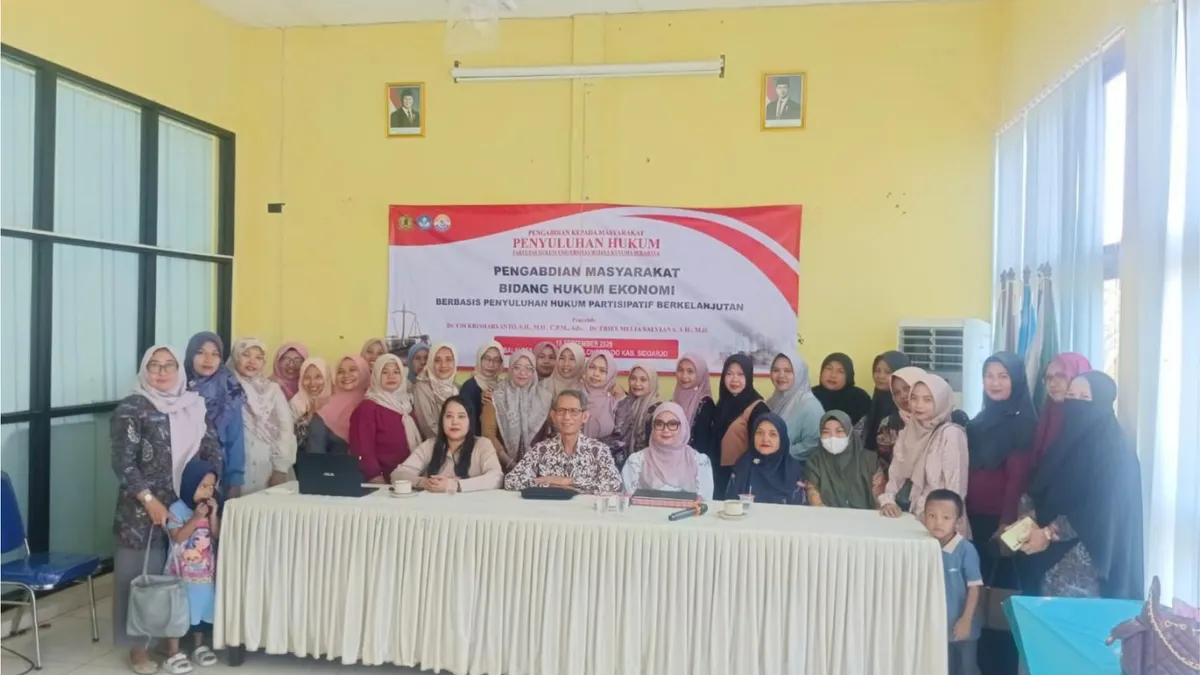 Penyuluhan hukum dosen Fakultas Hukum UWKS bagi UMKM di Desa Seduri Sidoarjo