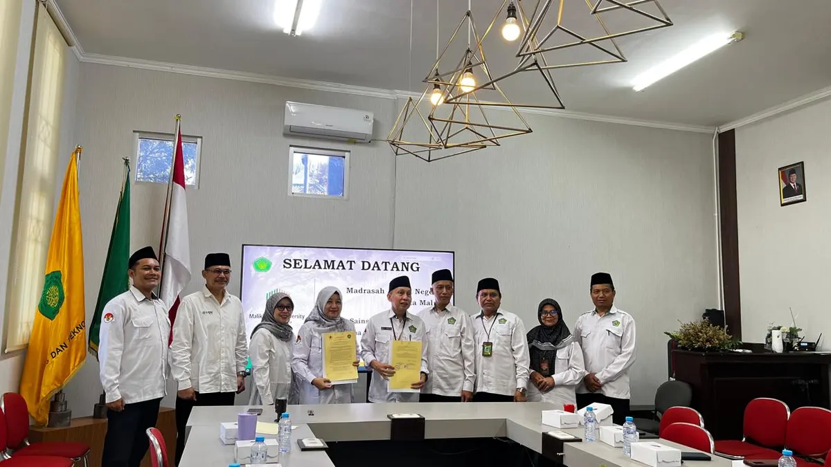 Pertemuan FST UIN Malang dan MAN 1 Kota Malang membahas rancangan kerja sama perpustakaan