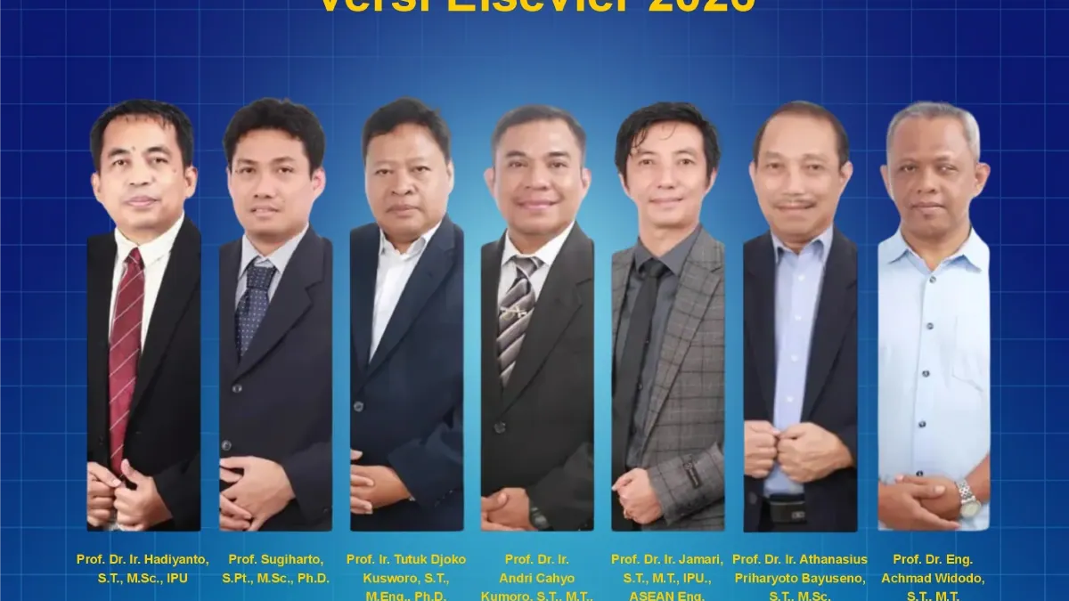 Dokumentasi akademisi Undip yang tercantum dalam basis data ilmuwan dunia 2026