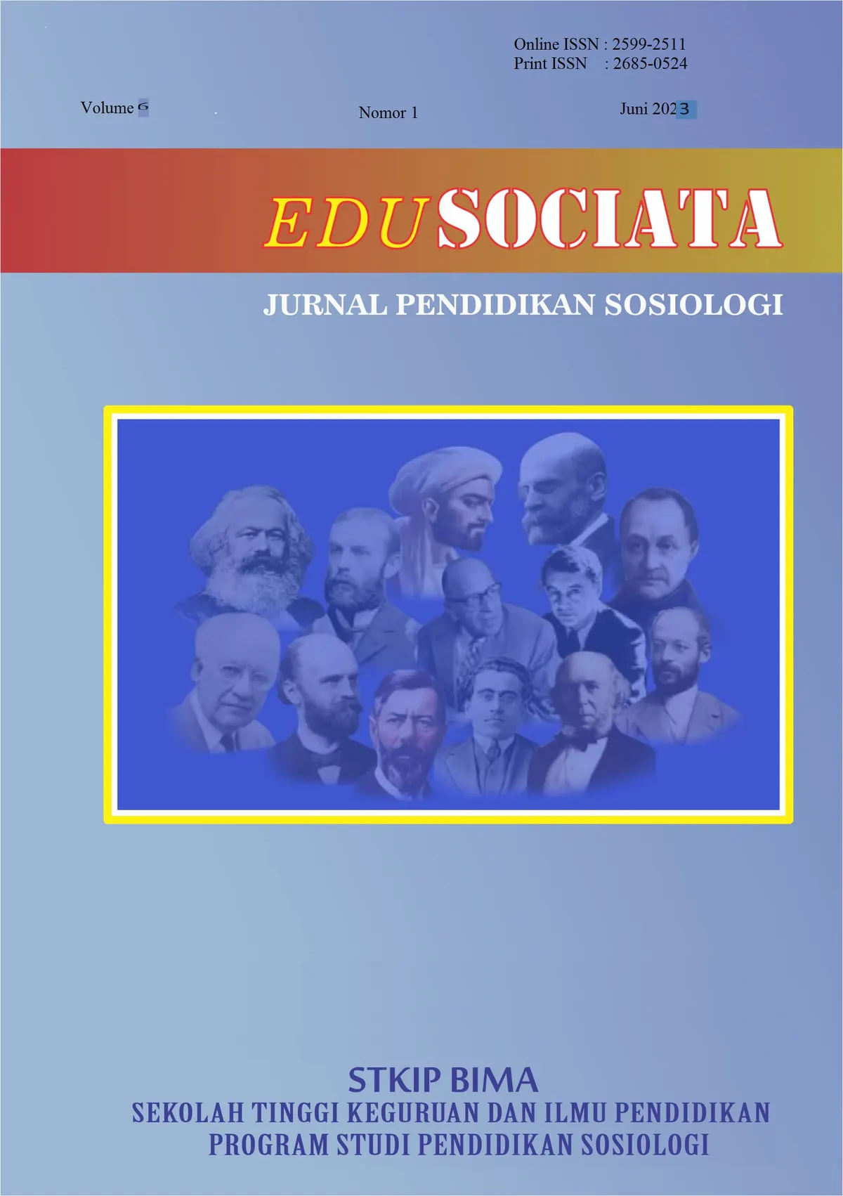 Foto pendukung: Edu Sociata Jurnal Pendidikan Sosiologi Menerbitkan Hasil Penelitian dan Konseptual