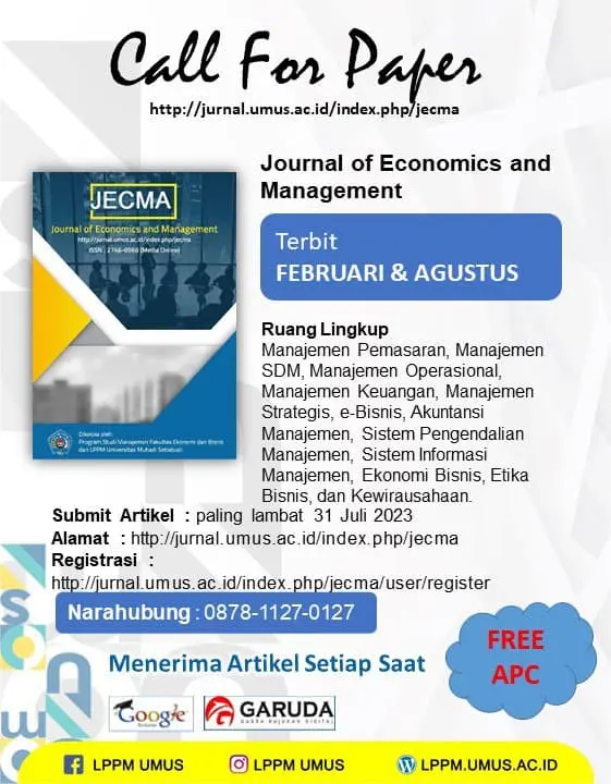 Ilustrasi Jurnal Eksklusif JECMA Membuka Kesempatan bagi Dosen, Praktisi, dan Mahasiswa untuk Menerbitkan Artikel Penelitian Terbaik