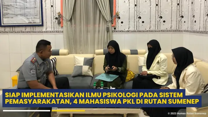 Ilustrasi Mahasiswa Psikologi Implementasikan Ilmu di Rutan Sumenep dalam Program Kerja Lapangan