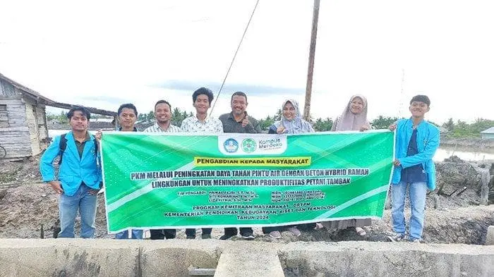 Ilustrasi Tim PKM Unsam Perkenalkan Beton Hybrid Ramah Lingkungan untuk Peningkatan Daya Tahan Pintu Air Tambak di Langsa
