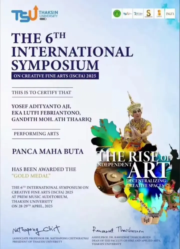 Ilustrasi Dosen ISI Yogyakarta Raih Emas di Ajang Seni Internasional Thailand Lewat Karya “Raksa Bhumi”