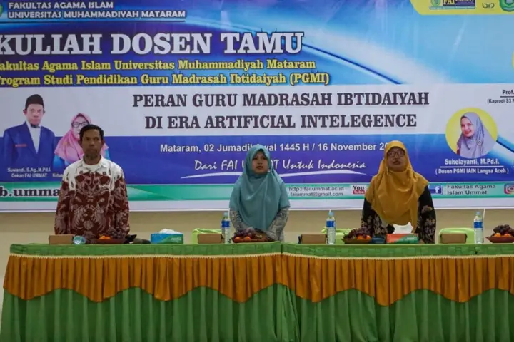 Ilustrasi PGMI FAI Ummat Mengadakan Kuliah Dosen Tamu untuk Meningkatkan Peran Guru MI di Era AI