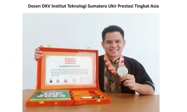 Ilustrasi Dosen DKV Itera Raih Gelar Grandmaster dengan Penerbitan 61 Buku dalam Setahun se-Asia