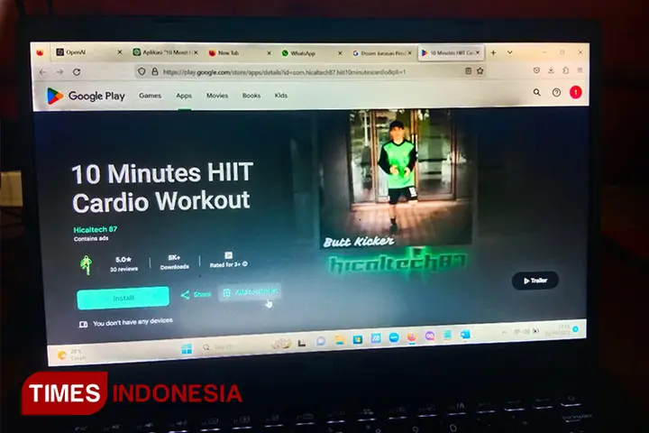 Ilustrasi Inovasi Terbaru dari Dosen Universitas Siliwangi: Aplikasi 10 Minutes HIIT Cardio Workout Membantu Menjaga Kesehatan di Tengah Kesibukan
