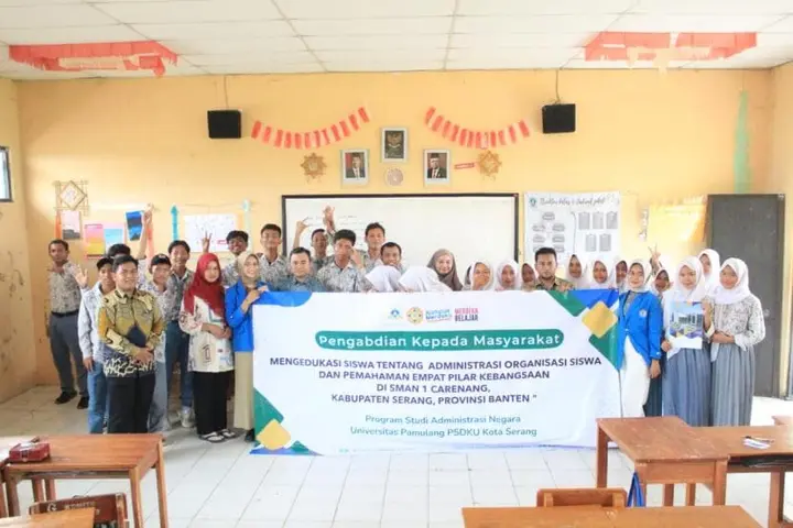 Ilustrasi Dosen Unpam PSDKU Serang Berbagi Ilmu dalam Kegiatan Pengabdian Masyarakat di SMAN 1 Carenang