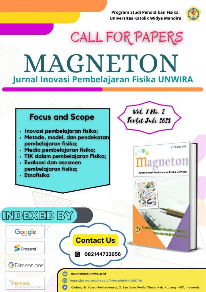 Ilustrasi Jurnal Inovasi Pembelajaran Fisika UNWIRA Membuka Kesempatan untuk Publikasi Gratis