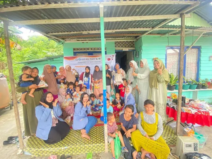 Ilustrasi Tim Peneliti IKes Payung Negeri Pekanbaru Edukasi Metode Baby-led Weaning (BLW) dan Sosialisasi Aplikasi Mobile Eating Learning (M-EL) di Posyandu Lestari