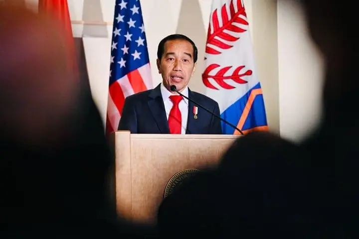 Ilustrasi Presiden Jokowi Sampaikan Prestasi Energi Terbarukan RI di Depan Mahasiswa Stanford